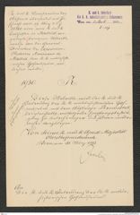 k.k. naturhistorisches Hofmuseum, Intendanzakten 1885-1896 (Hauer), Aktenzahl Z.157/1893, Seite 1